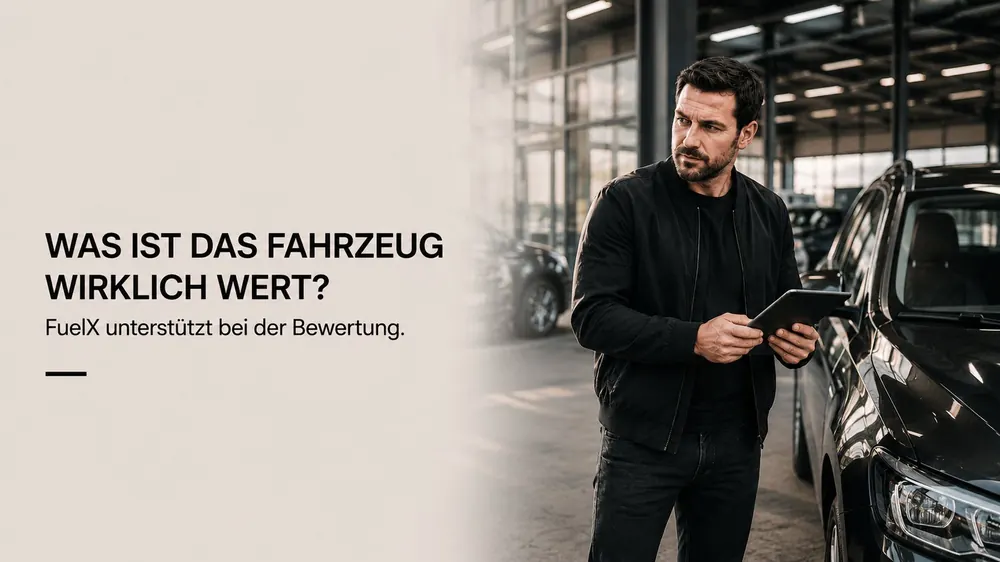 Kostenlose Fahrzeugbewertung — Ehrlicher Marktwert — bevor du verkaufst.
