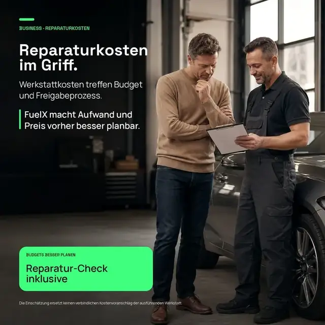 Reparaturkosten im Griff — Aufwand & Preis vorher planbar für Fuhrpark-Budgets