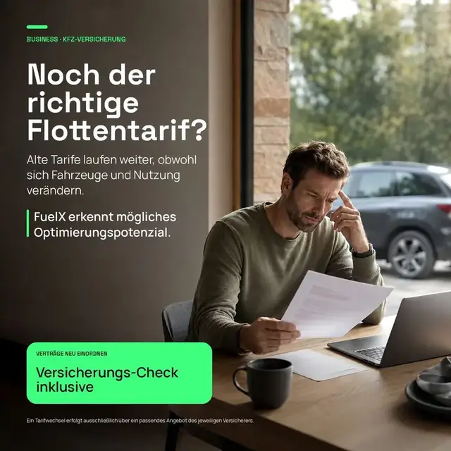 Flottentarif prüfen — Optimierungspotenzial bei Kfz-Versicherung erkennen