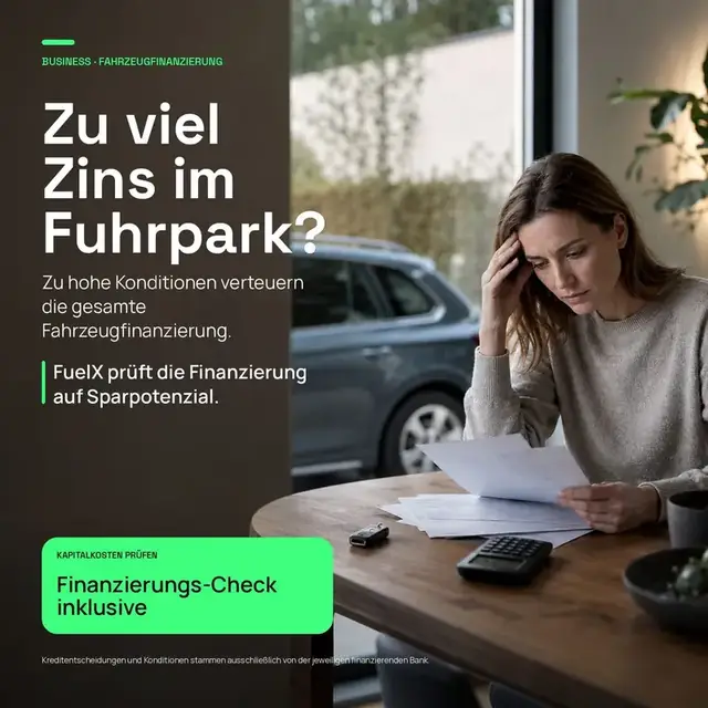 Zu viel Zins im Fuhrpark — Finanzierung auf Sparpotenzial prüfen