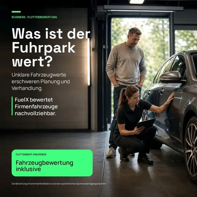 Was ist der Fuhrpark wert? Firmenfahrzeuge nachvollziehbar bewertet