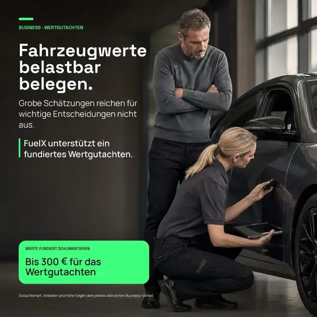Fahrzeugwerte belastbar belegen — bis 300&nbsp;€ für ein fundiertes Wertgutachten