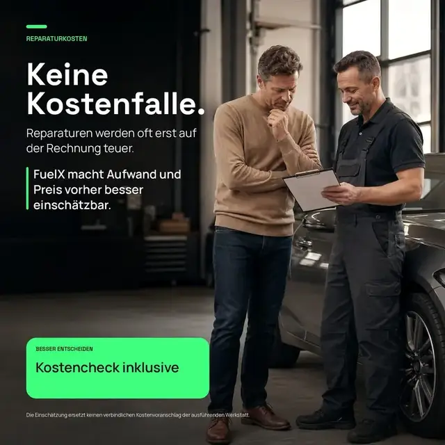 Reparaturkosten senken — mit FuelGood Guthaben Werkstatt bezahlen