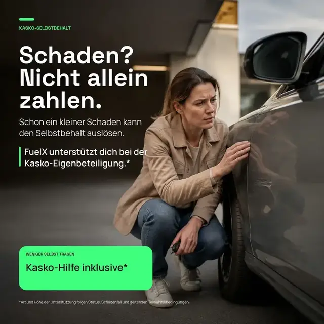 Kasko-Selbstbehalt & Schäden mit deinem Guthaben abfedern
