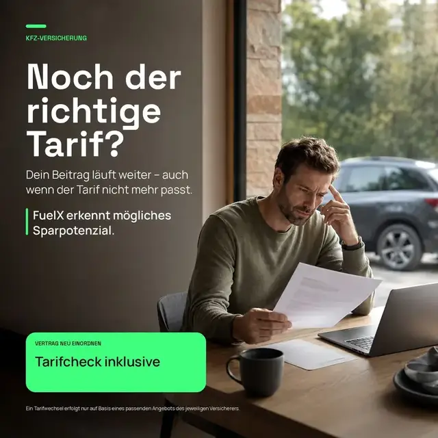 KFZ-Versicherung — KI-Check erkennt Sparpotenzial jedes Jahr