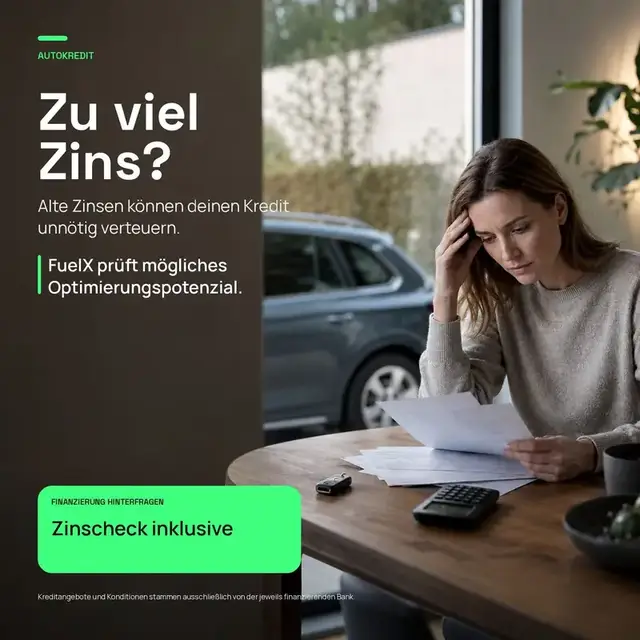Autokredit-Prüfung — bessere Konditionen finden, monatlich sparen