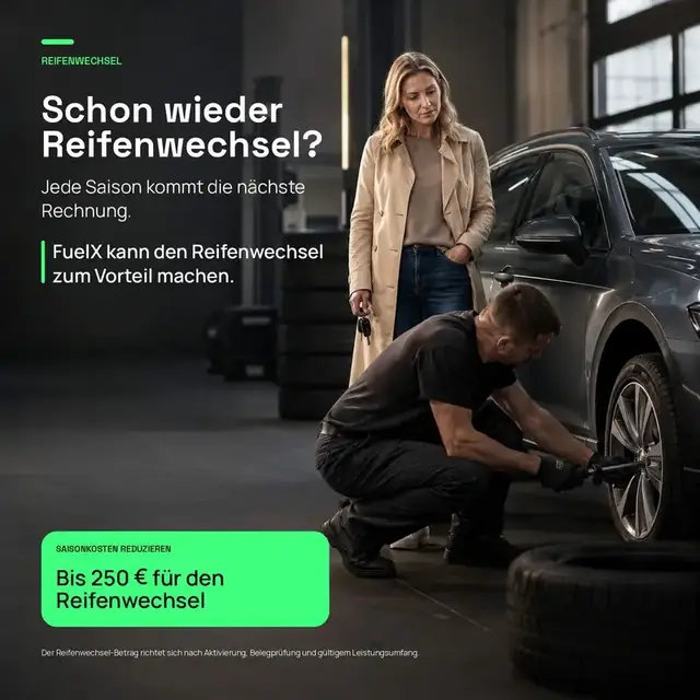 Bis 250&nbsp;€ für den Reifenwechsel — Saisonkosten reduzieren