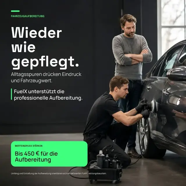 Bis 450&nbsp;€ für die Fahrzeugaufbereitung — Werteindruck stärken