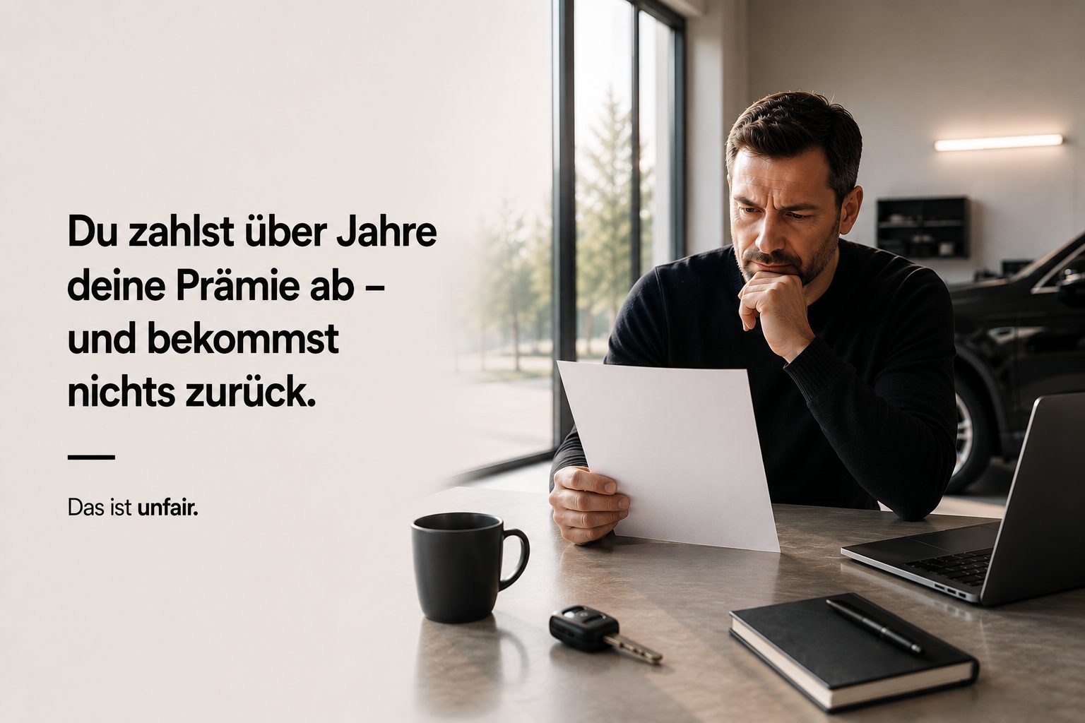 Du zahlst über Jahre deine Prämie ab — und bekommst nichts zurück. Das ist unfair.