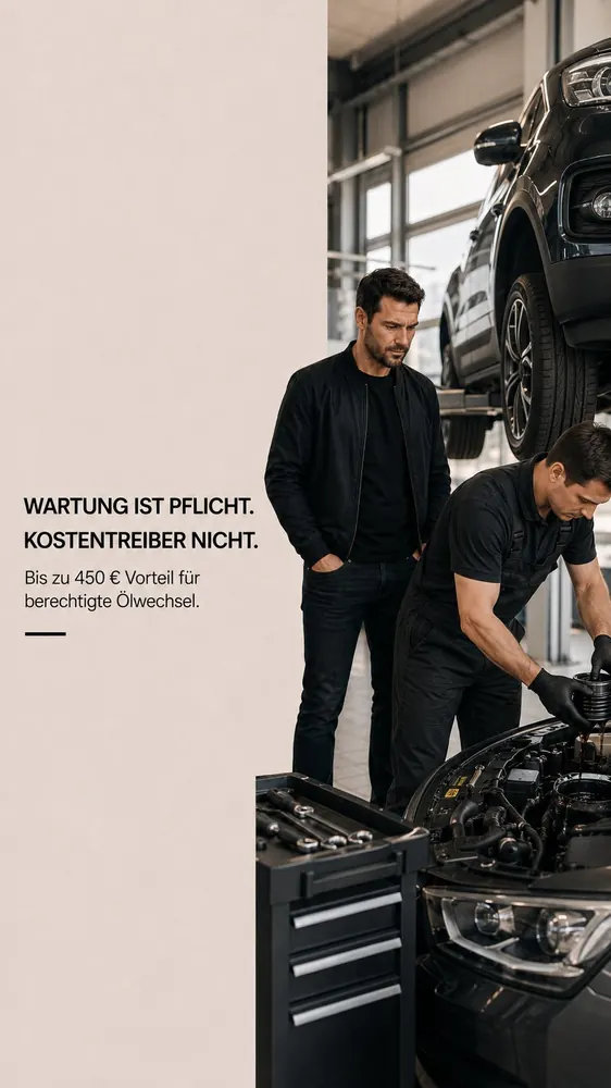 Wartung ist Pflicht. Kostentreiber nicht. Bis zu 450&nbsp;€ Vorteil für berechtigte Ölwechsel.